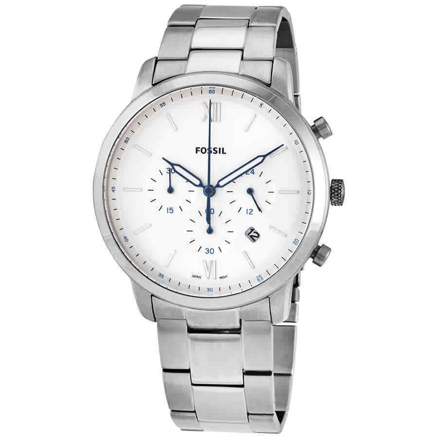 Fossil Neutra Chronograph Quartz White Dial Men`s Watch FS5433