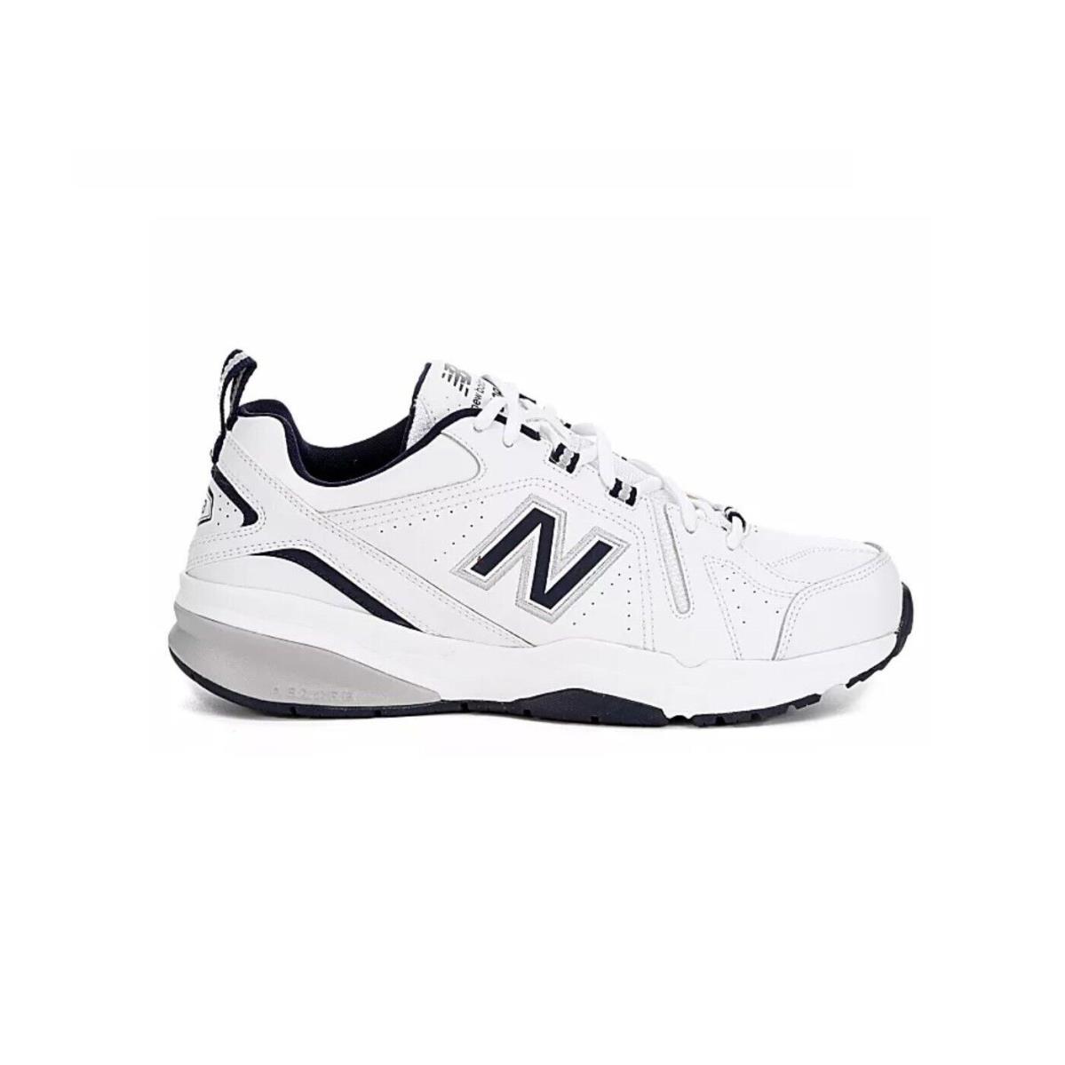 New Balance MX608 V5 Abzorb Men`s Walking Athletic Workout Gym Shoes Sneakers - White/Midnight Navy