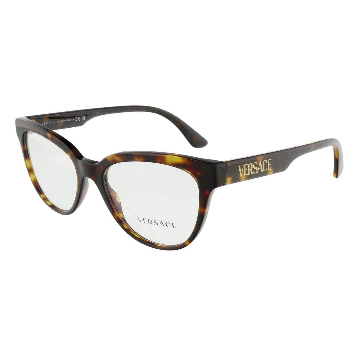 Versace 0VE3315 108 Cateye Full Rim Transparent Pink Optical Frames