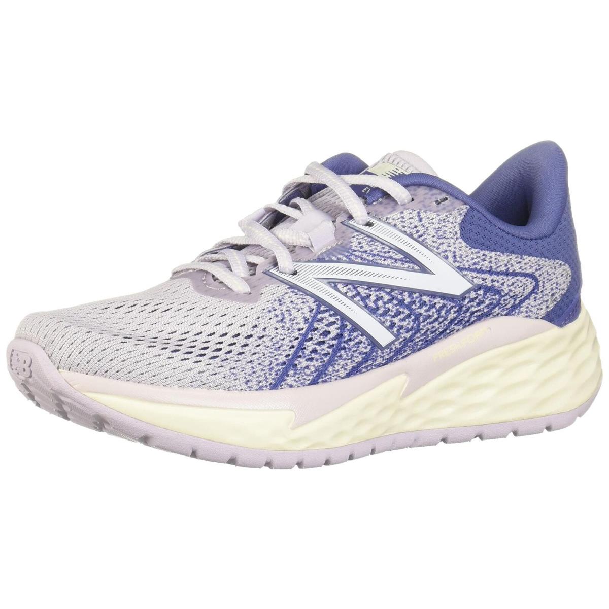 New Balance Women`s Fresh Foam Evare V1 Running Shoe Thistle/magnetic Blue 8.5