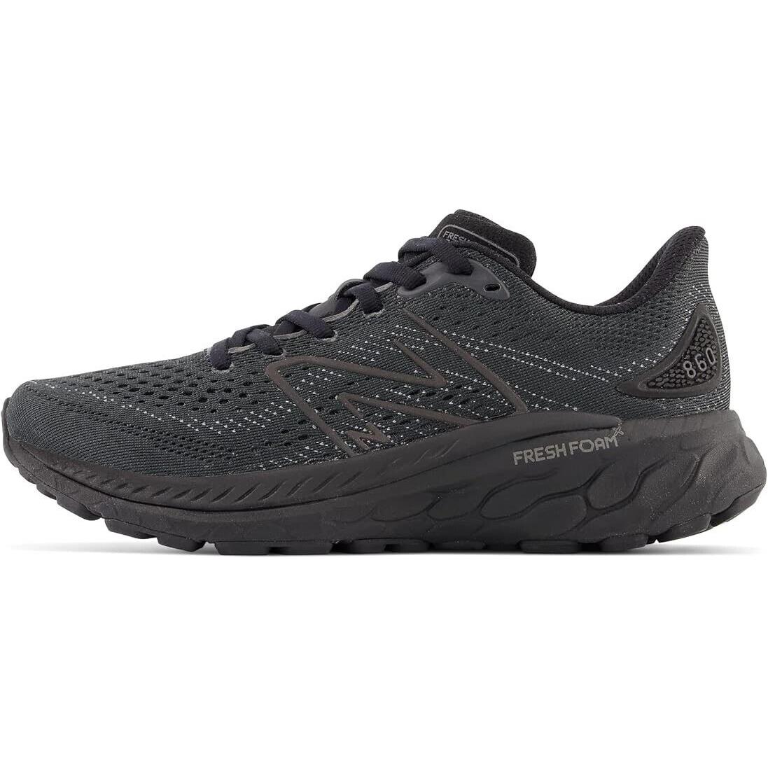New Balance Women`s Fresh Foam 860 V13 Running Shoe Black/lead US 6.5