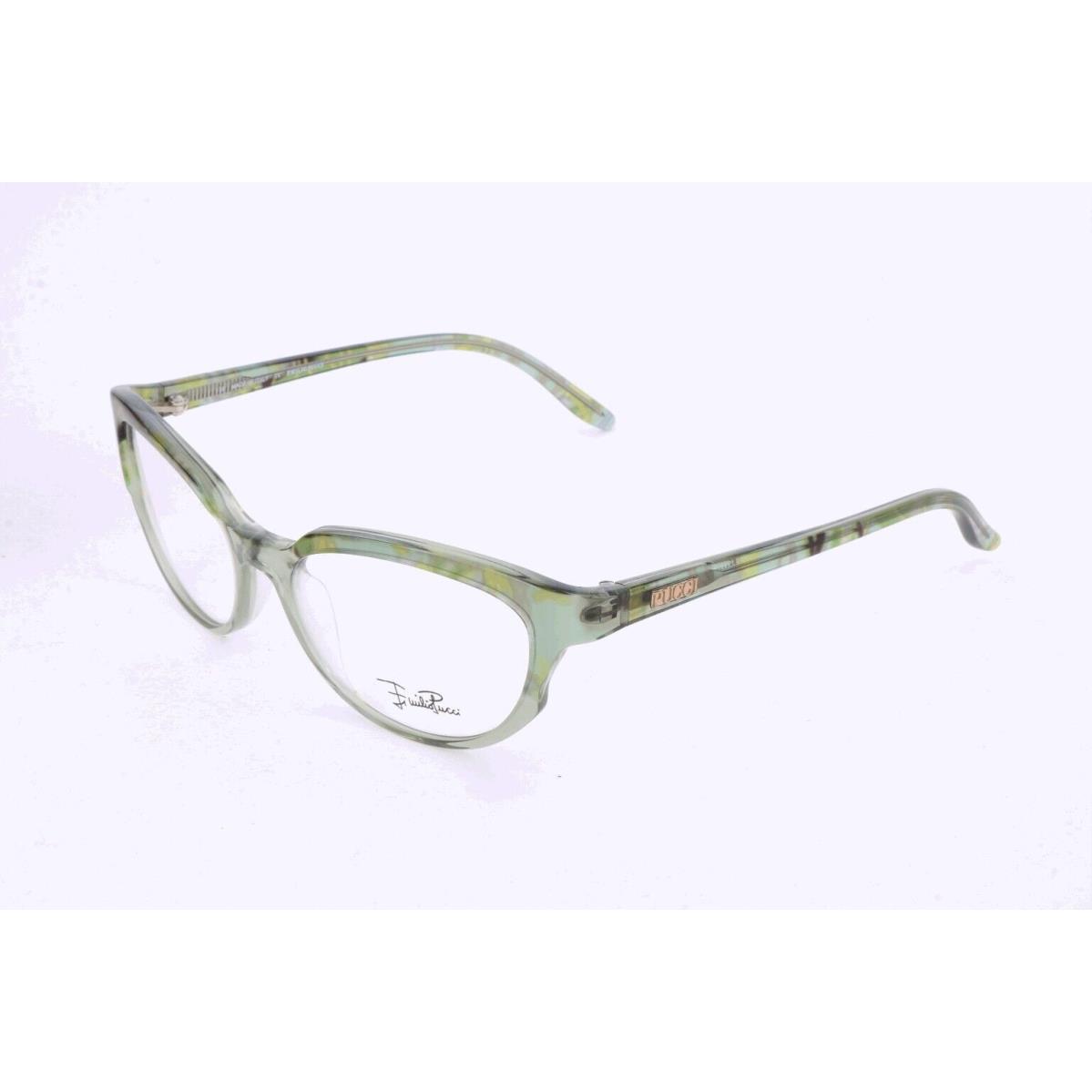 NEWT100%AUTH Emilio Pucci EP 2657 905 L Green Cat Eye Eyeglasses W Bag 51 16 130