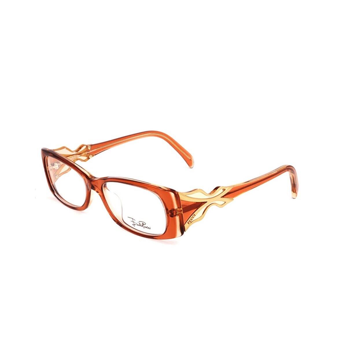 Newt 100%AUTH Emilio Pucci EP2672 830 Orange Gold Eyeglasses W Case 52 16 135