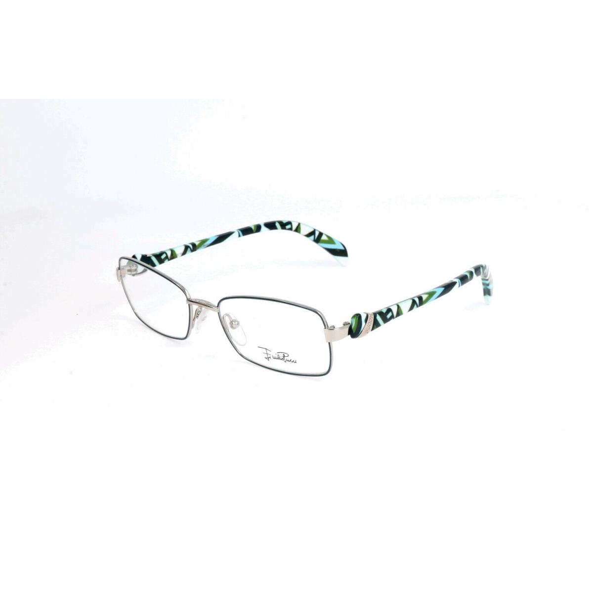 Newt 100%AUTHENTIC Emilio Pucci EP2145 045 Silver Eyeglasses W Case 52 16 135