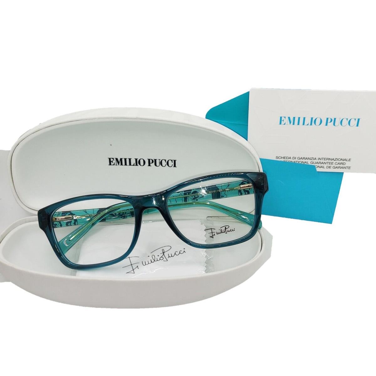 NEWT100%AUTH Emilio Pucci EP 2714 425 Green Blue Eyeglasses 52 17 135