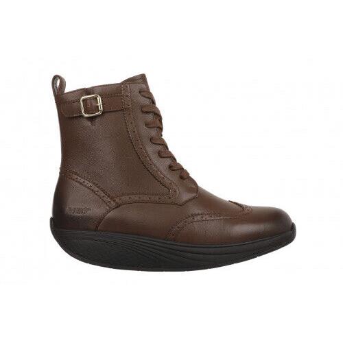 Mbt Women`s Winka Ankle Lace Zip Boot Level 3 Rock Black or Brown 2colors Dark Brown-703318-23F