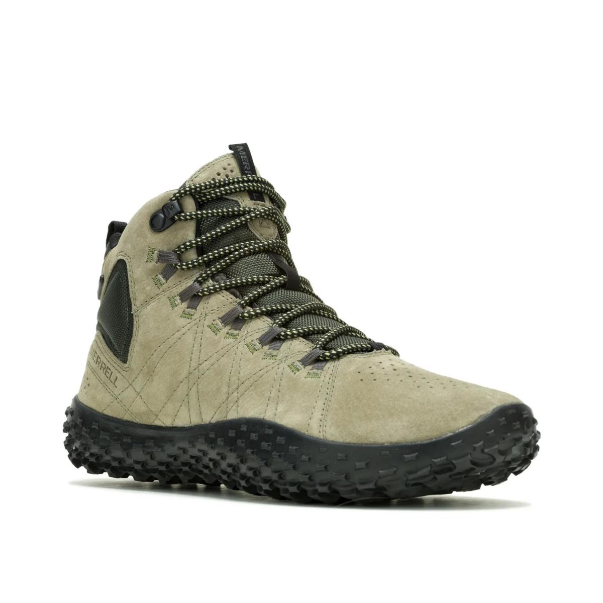 Man`s Boots Merrell Wrapt Waterproof Hiking Boot Light Green
