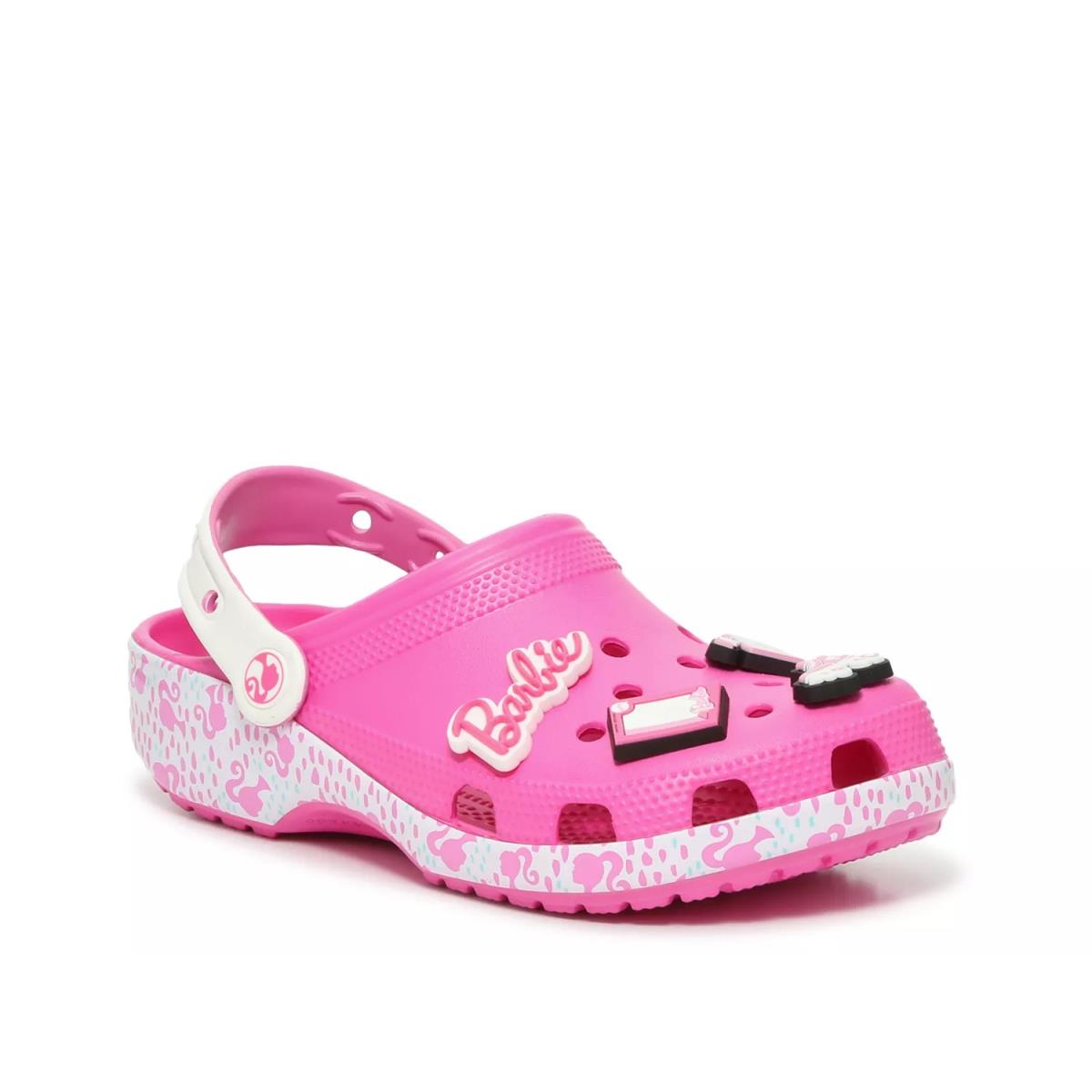 Woman`s Sandals Crocs Classic Barbie Clog Juice Pink
