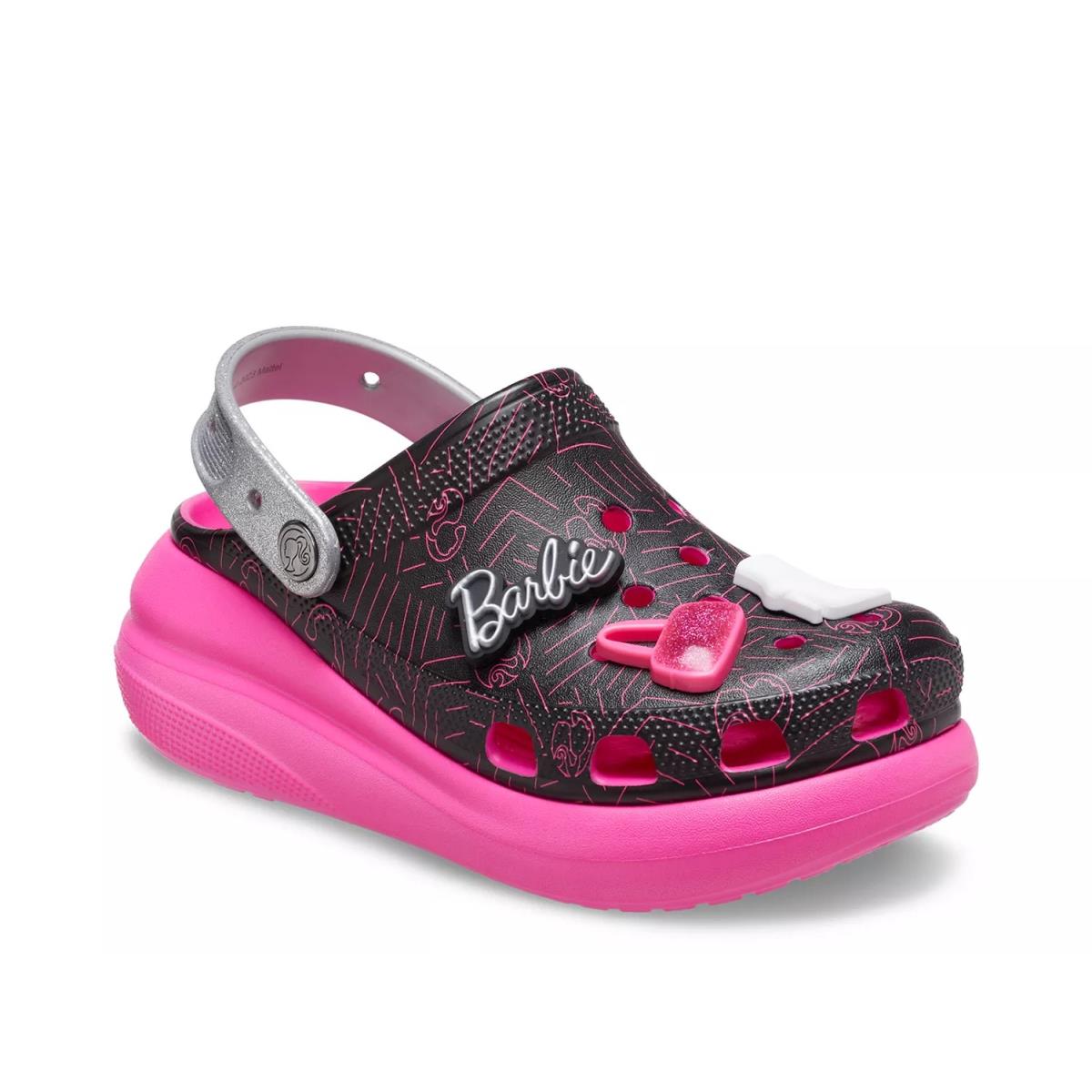 Woman`s Sandals Crocs Barbie Crush Platform Clog Pink & Black