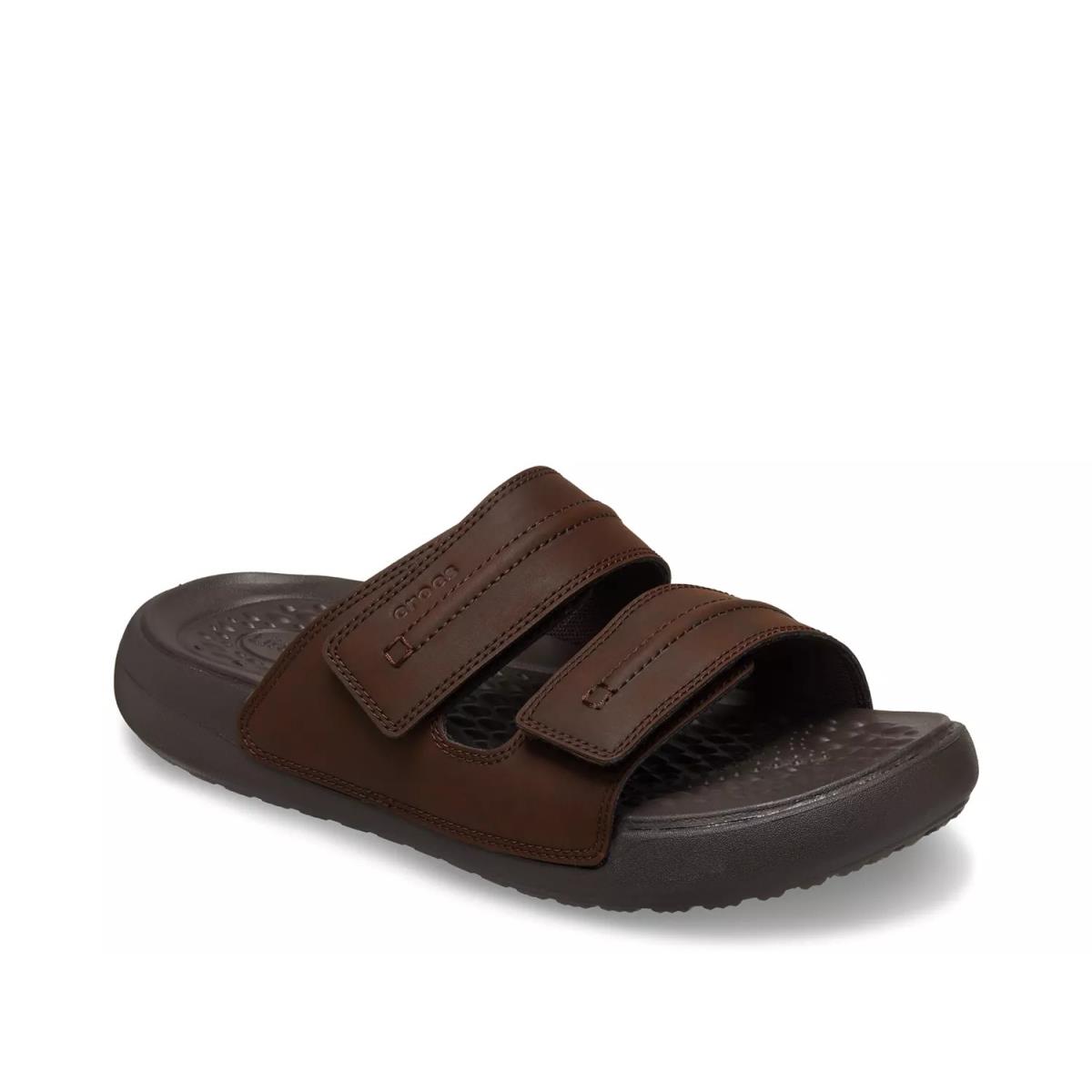 Man`s Casual Shoes Crocs Yukon Vista II Slide Sandal Espresso