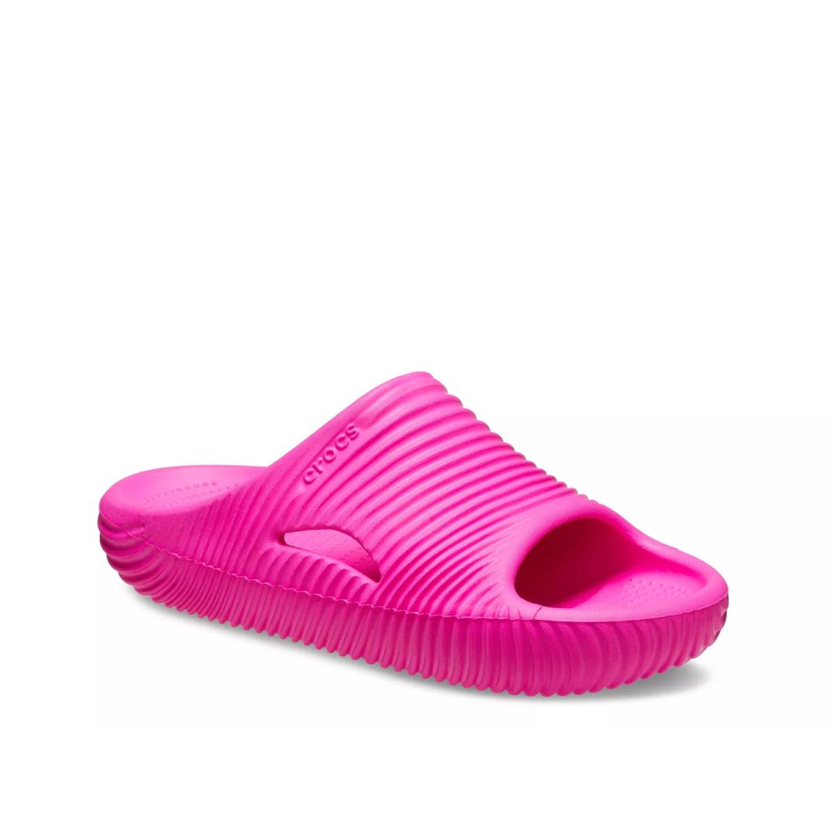 Woman`s Sandals Crocs Mellow Tide Recovery Slide Sandal Pink