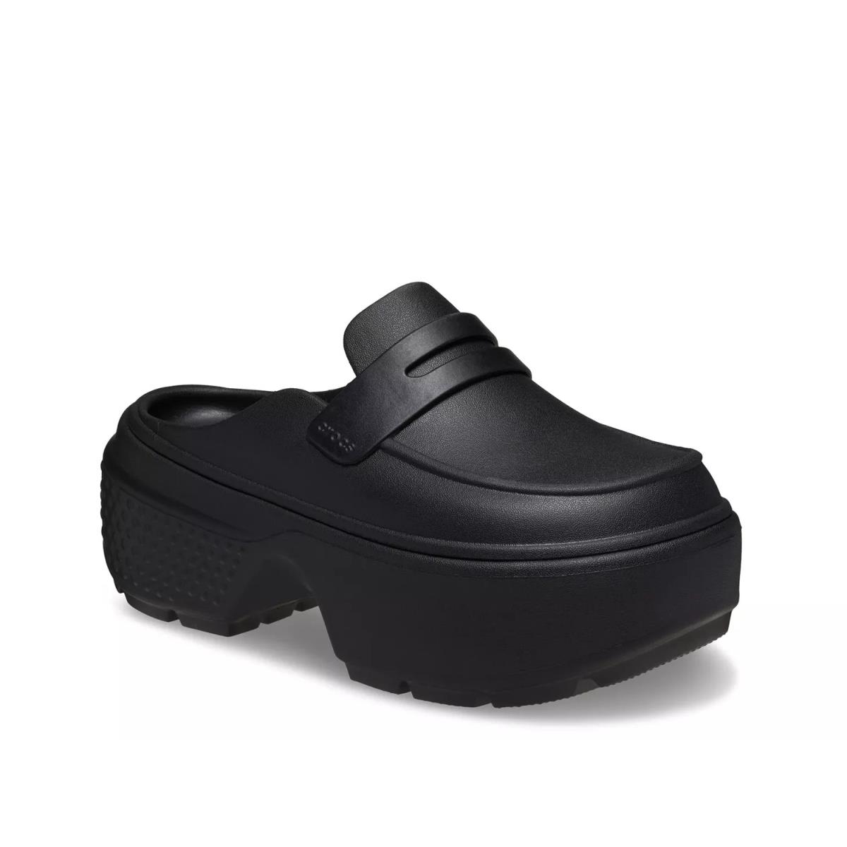 Man`s Loafers Crocs Stomp Platform Loafer Black