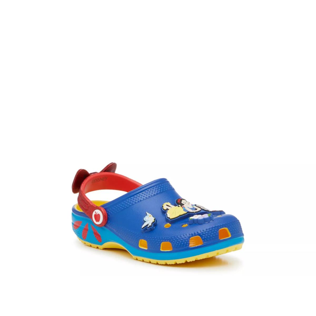 Girl`s Sandals Crocs Snow White Classic Clog Sunshine Yellow/Blue/Red