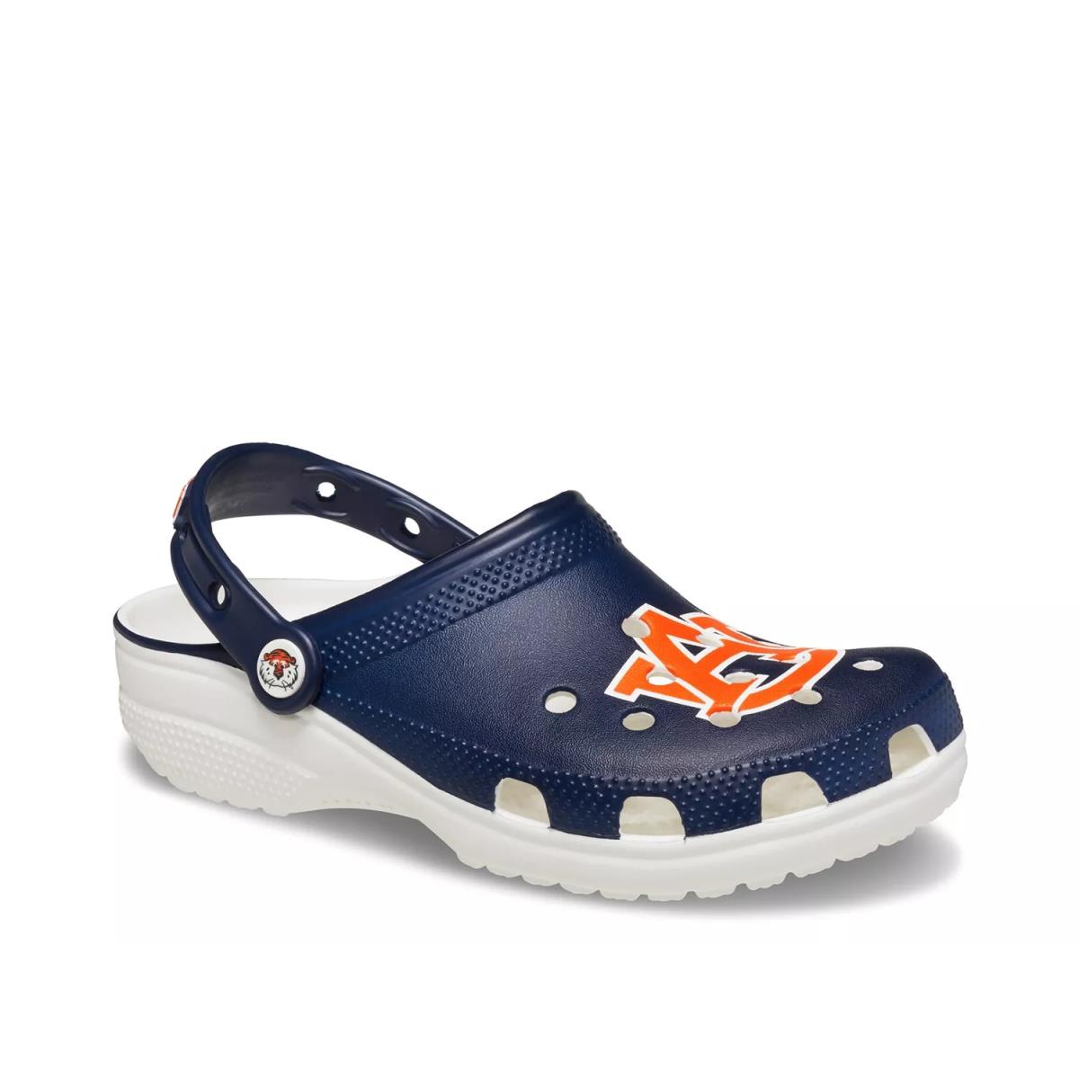 Woman`s Sandals Crocs Classic Auburn College Clog White