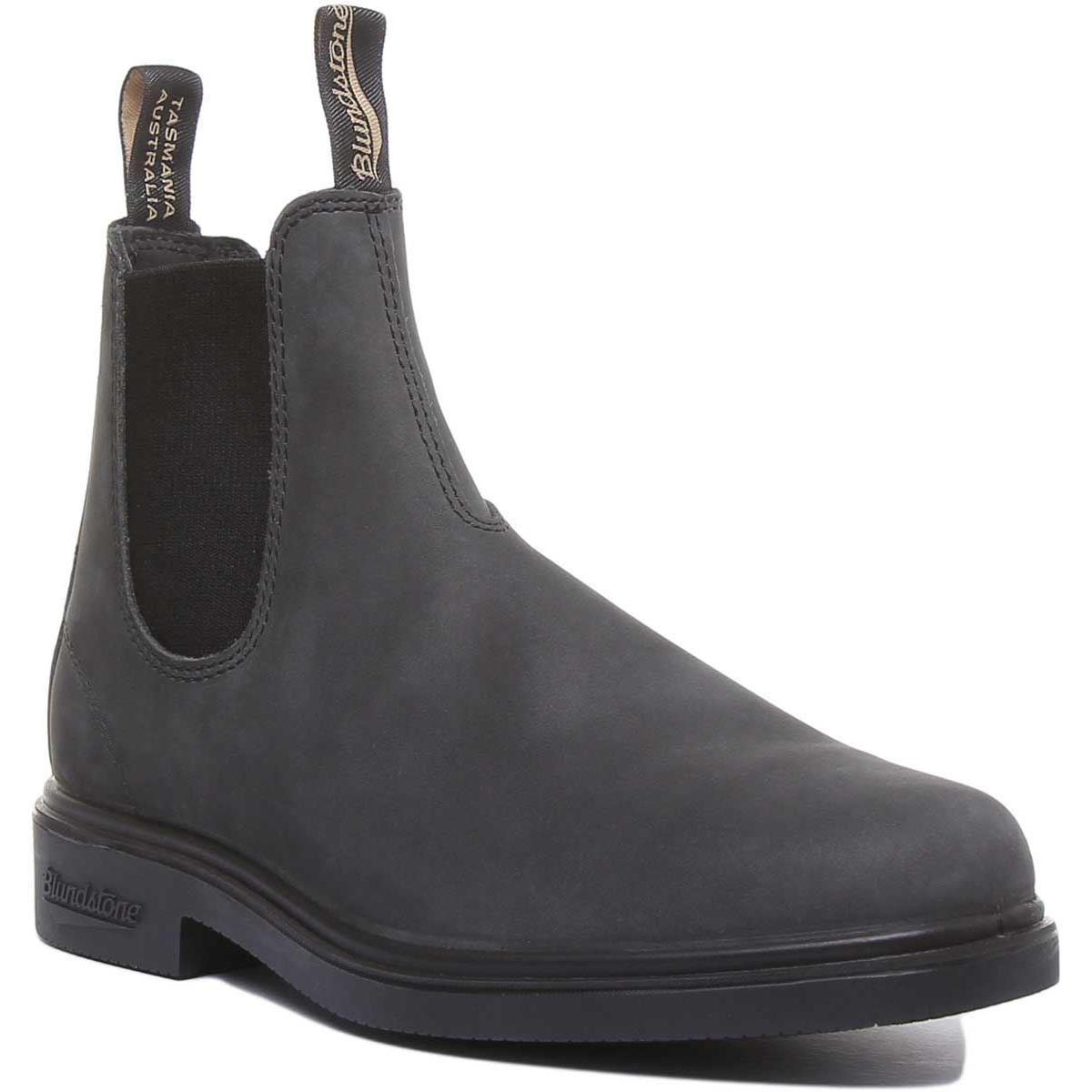 Blundstone Elastic Sided Chelsea Boot 7- In Rustic Black Size US 7 - 13 RUSTIC BLACK