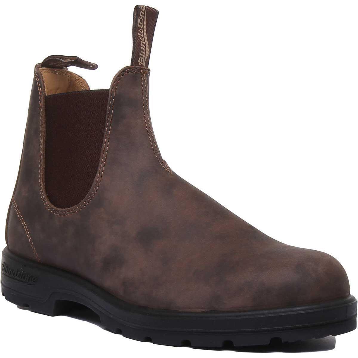 Blundstone Chelsea Premium Leathher Mens Boot In Rust US 8.5 - 13