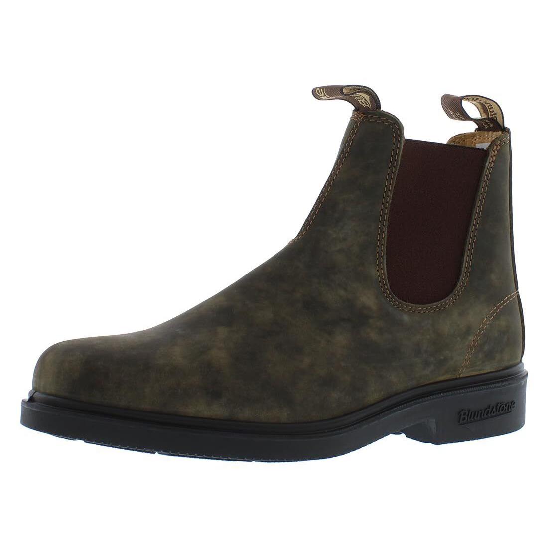 Blundstone Elastic Sided Boot Dress Unisex Shoes Rustic Brown