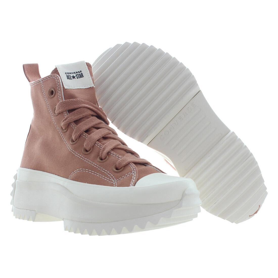 Converse Run Star Hike Hi Unisex Shoes - Clay Pot/Clay Pot/Egret, Main: Red