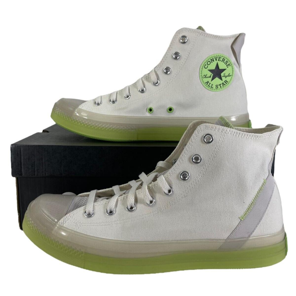 Converse Chuck Taylor Ctas CX Hi Sneaker Egret Pale Putty Lime A00416C Men`s 12 - Ivory