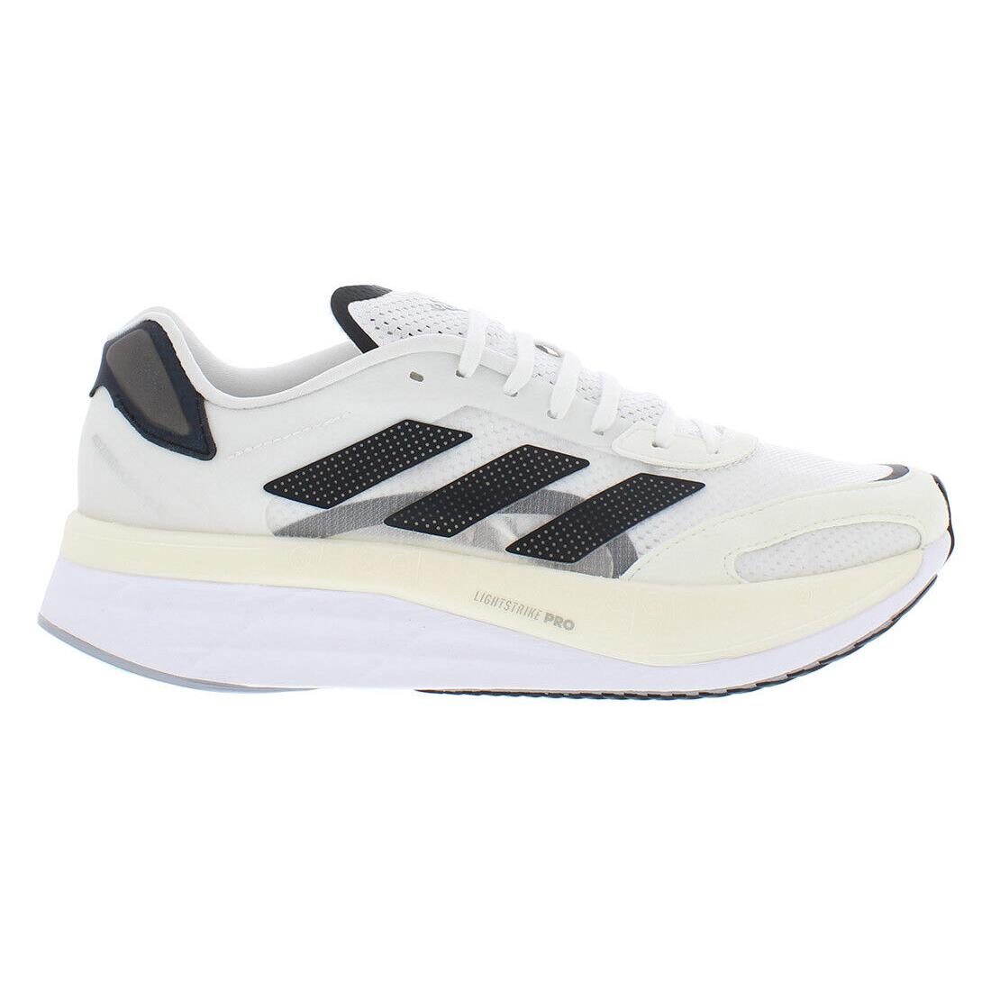 Adidas Adizero Boston 10 Mens Shoes Size 8.5 Color: White/black - White/Black, Full: White/Black