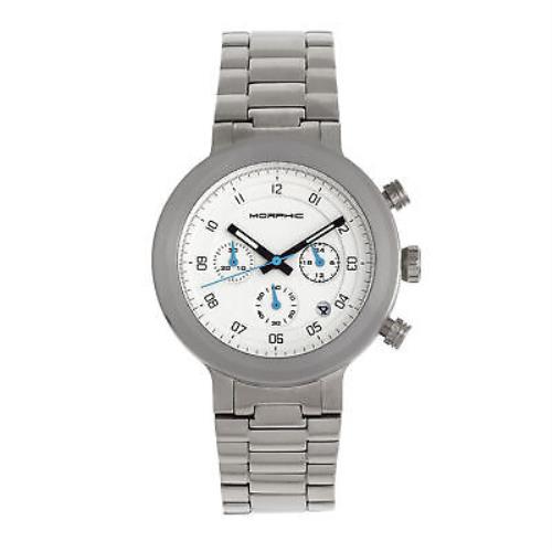 Morphic M78 Series Chronograph Bracelet Watch - Silver/white