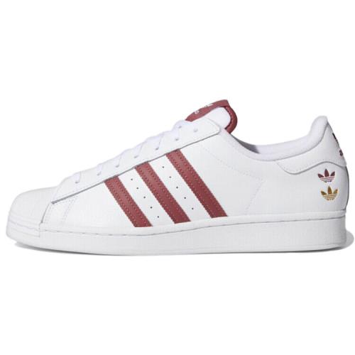 Adidas Superstar White Quiet Crimson 2021 - GY0976 Sz 10.5 Men`s - White