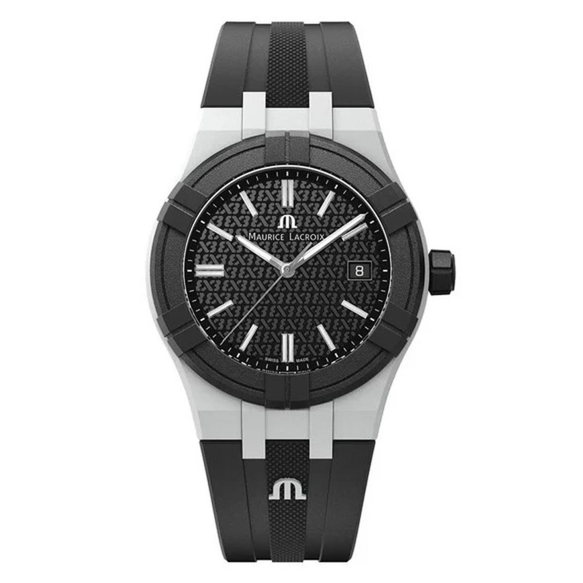 Maurice Lacroix AI2008-20YZ0-200-0 Men`s Aikon Tide Black Dial Quartz - Dial: Black, Band: Black