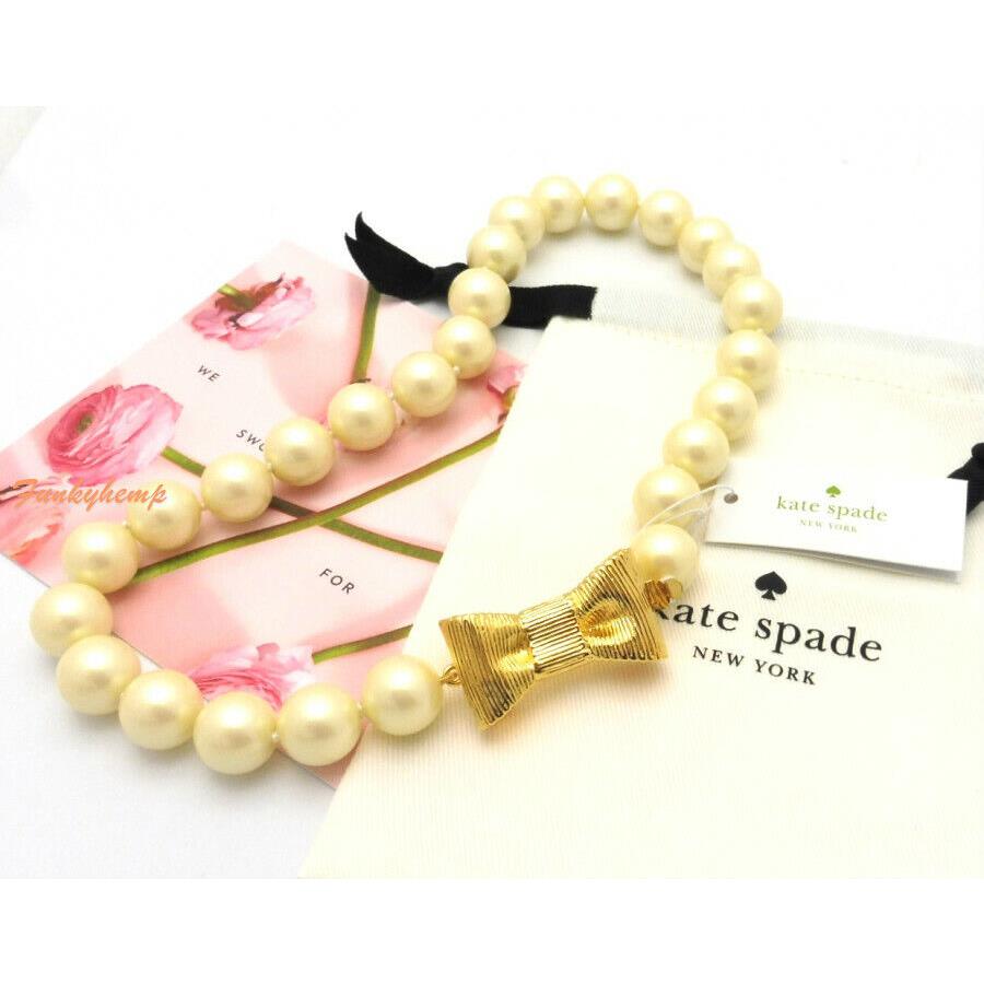 Kate Spade All Wrapped Up In Pearls Cream/gold Short Necklace o0ru2700 - Kate  Spade jewelry - 098686713703 | Fash Brands