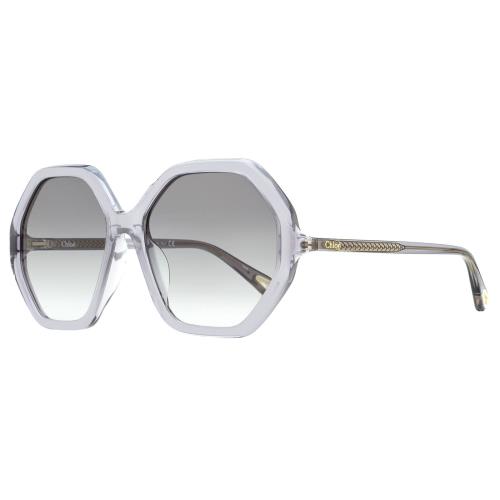 Chloe Esther Sunglasses CH0008SA 003 Transparent Gray 58mm 8 by Chloé