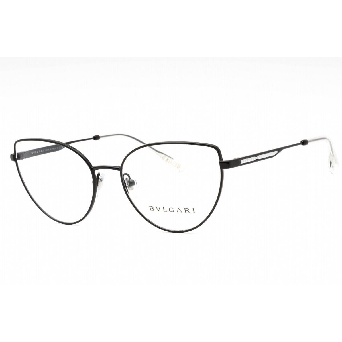 Bvlgari BV2241-2066-55 Eyeglasses Size 55mm 0mm 0mm Black Women