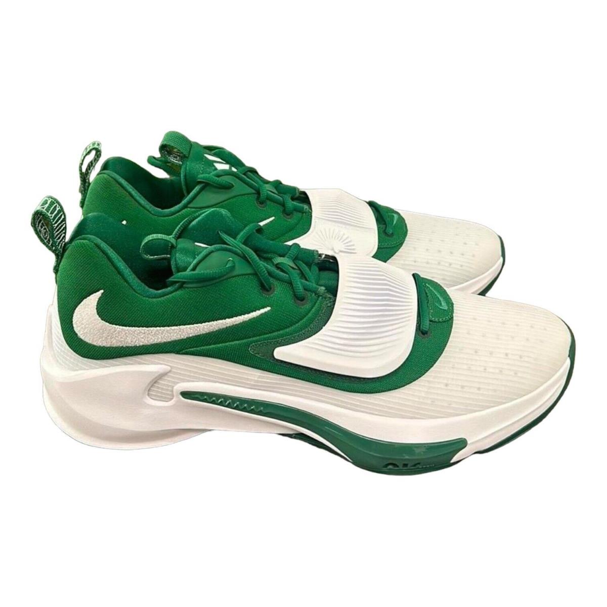 Nike Zoom Freak 3 Green White Men`s Basketball Sneakers Promo DM7378-300 Size 17 - White