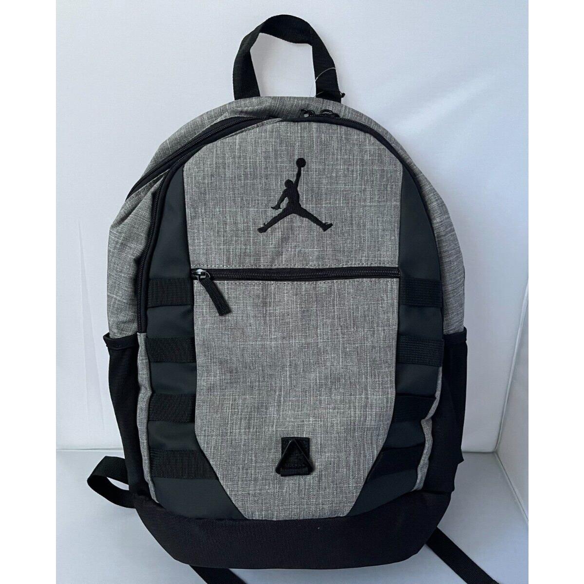 Nike Jordan Backpack Carbon Heather Grey Laptop Bag Back To School 9A0692