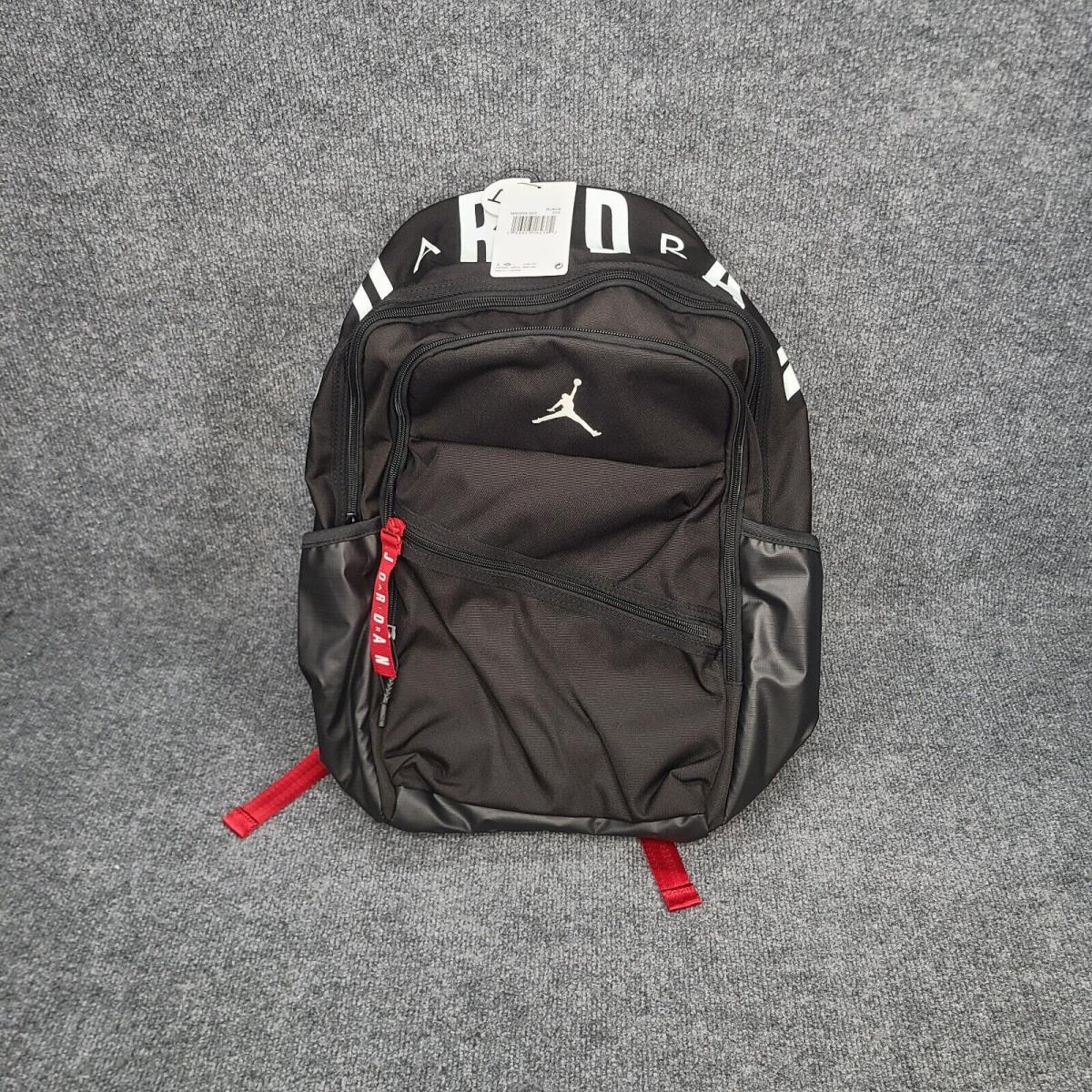 Jordan Backpack Black Red White Nike Air Patrol Laptop School Bag 29L Sportswear