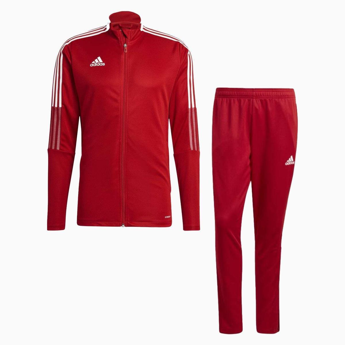 Adidas Men`s Tiro 21 Tracksuit Red White