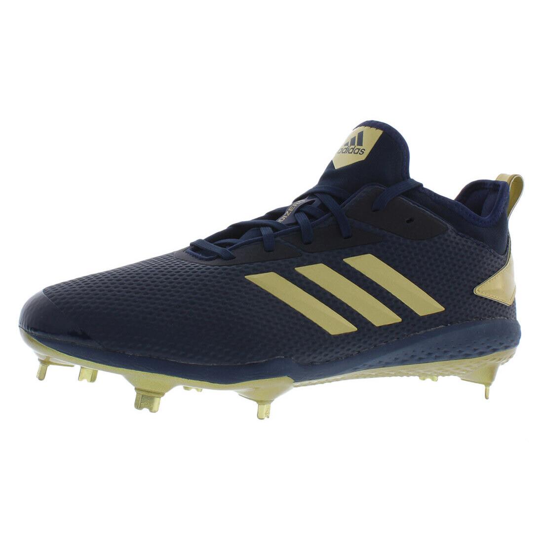 Adidas Adizero Afterburner V Mens Shoes - Blue/Gold, Main: Blue