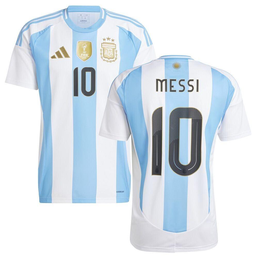 Adidas Soccer Mens Argentina 24 Messi Aeroready Home Jersey