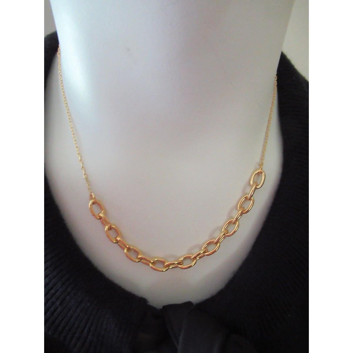 Kate Spade Chain Reaction Gold Plated Link Chain Necklace