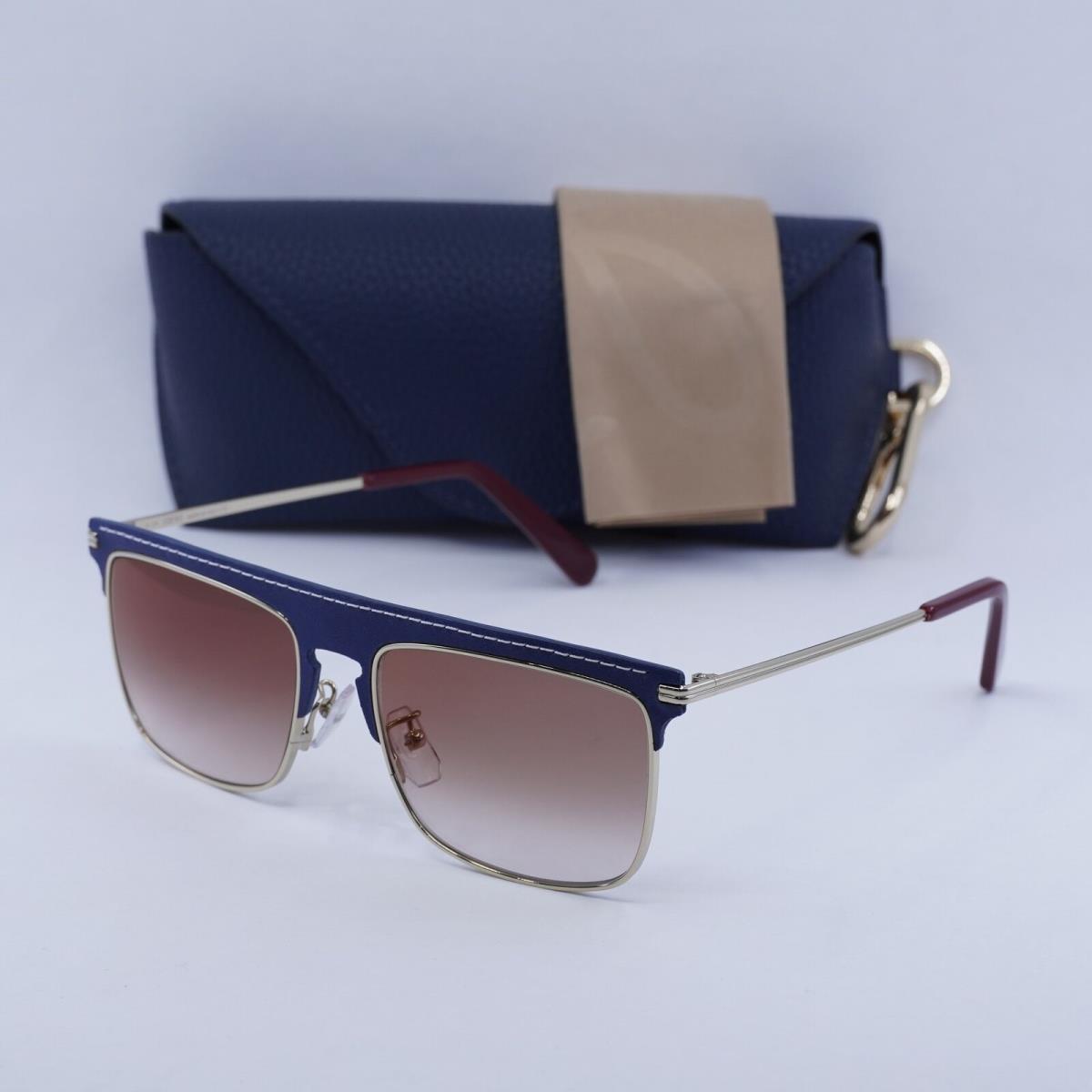 Loewe LW40006U 33G Gold/blue Leather/brown Gradient 56-18-145 Sunglasses