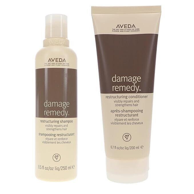 Aveda Damage Remedy Shampoo 8.5 oz Conditioner 6.7oz Duo