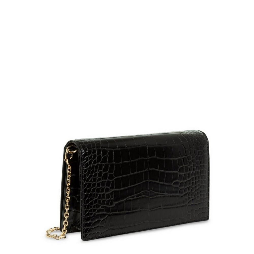 Love Moschino Women`s Bag Borsa Croco PU Nero JC4098PP1FLF