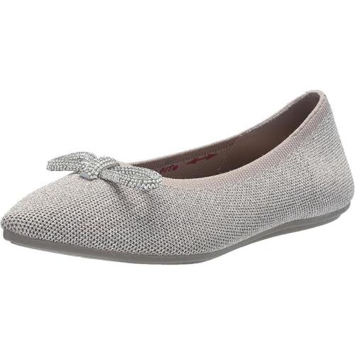 Skechers Women`s Cleo Point-glizty Haze Ballet Flat - Taupe