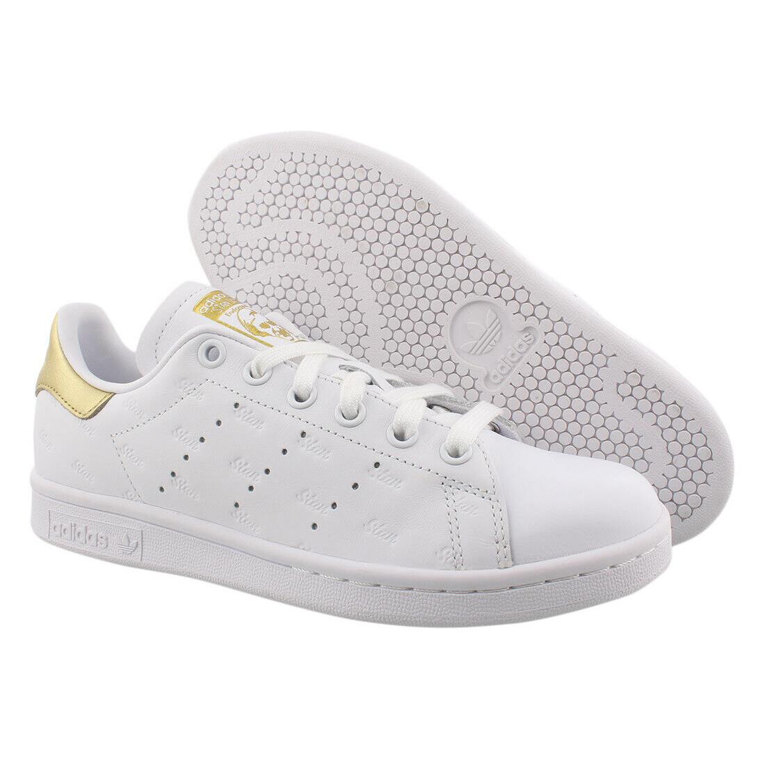 Adidas Stan Smith Womens Shoes Size 6 Color: White/gold - White/Gold, Main: White