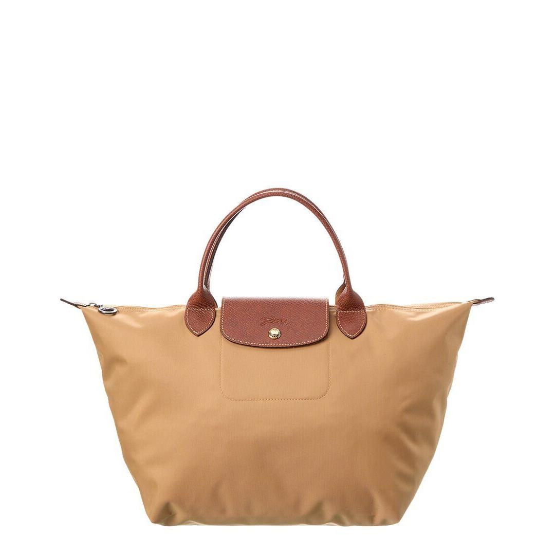 Longchamp NA Le Pliage Medium Canvas Handbag Women`s Brown