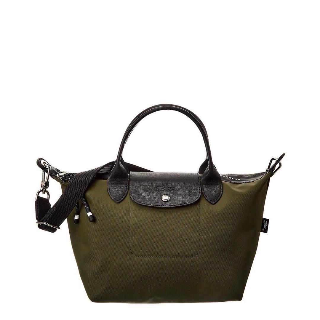 Longchamp Le Pliage Energy Small Canvas Crossbody Handbag Women`s Green