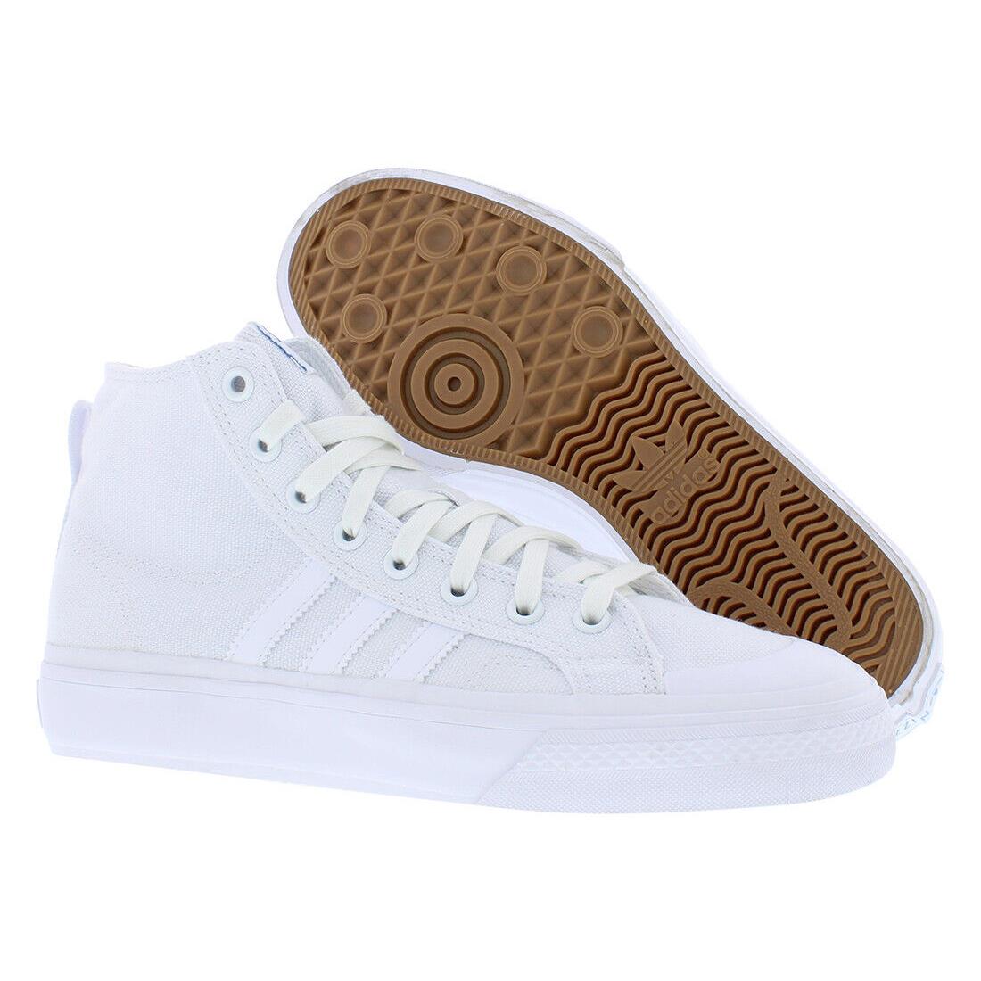 Adidas Nizza Hi Adv Unisex Shoes Size 7.5 Color: Cloud White/blue Bird - Cloud White/Blue Bird, Main: White