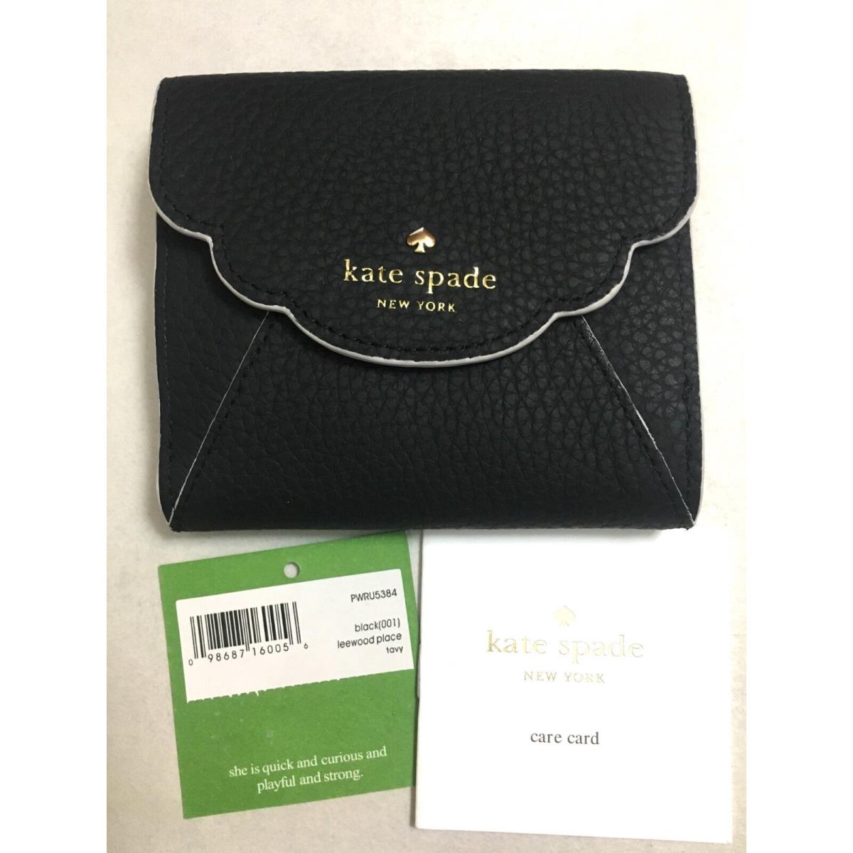 Kate Spade Leewood Place Tavy Classic Pebbled Leather Wallet Coin PWRU5384