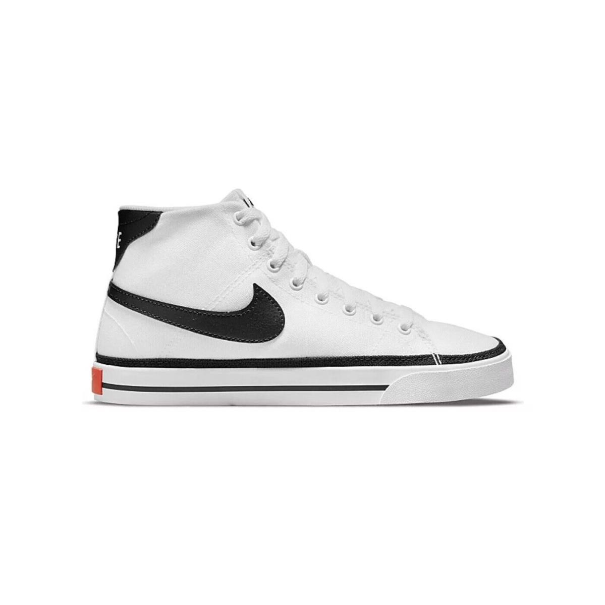 Nike Court Legacy Mid Next Nature Women`s Retro Fashion Workout Shoes Sneakers - White/Black