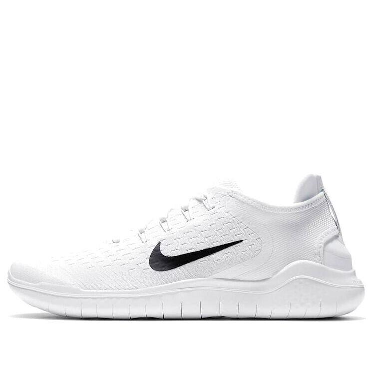 Nike Men`s Free Run 2018 White/black Running Shoes 942836-100 - White