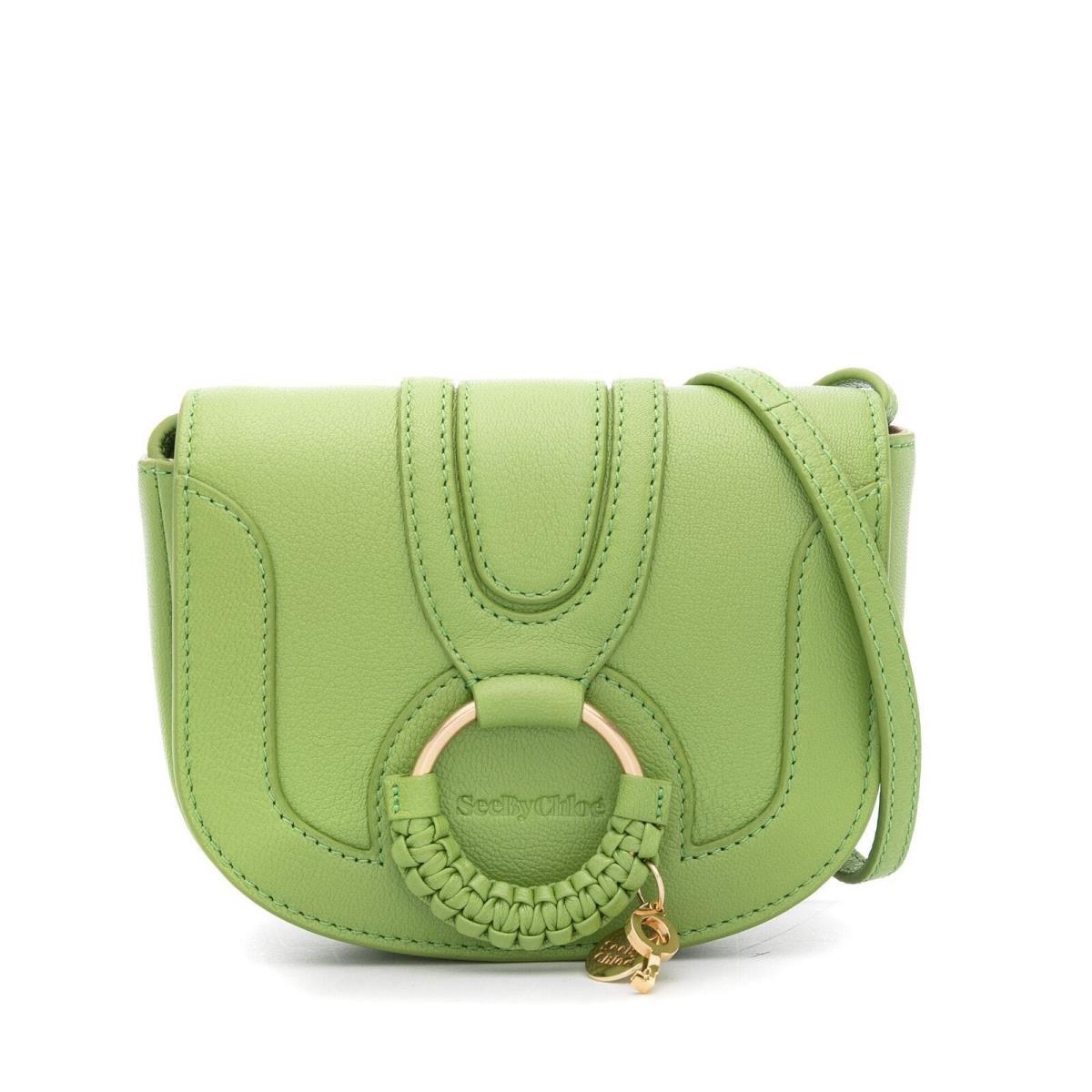 See by Chloe Hana Leather Mini Crossbody in Rain Forest Green