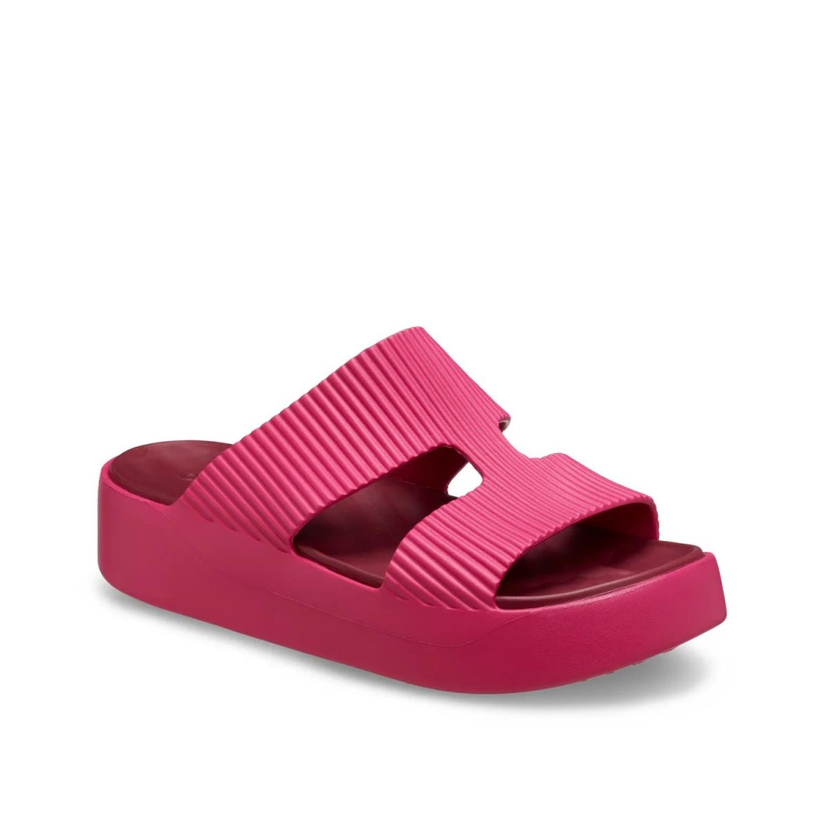 Woman`s Sandals Crocs Getaway Groove Platform Sandal Fuchsia